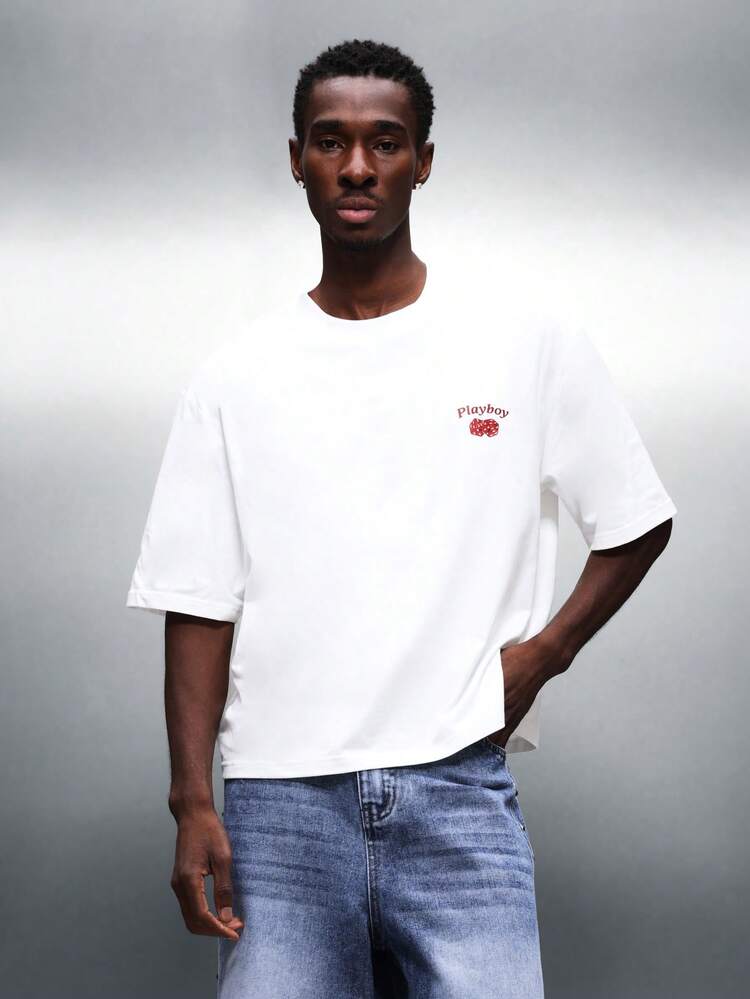 PLAYBOY X SUMWON Oversized Graphic Tee With Print Design