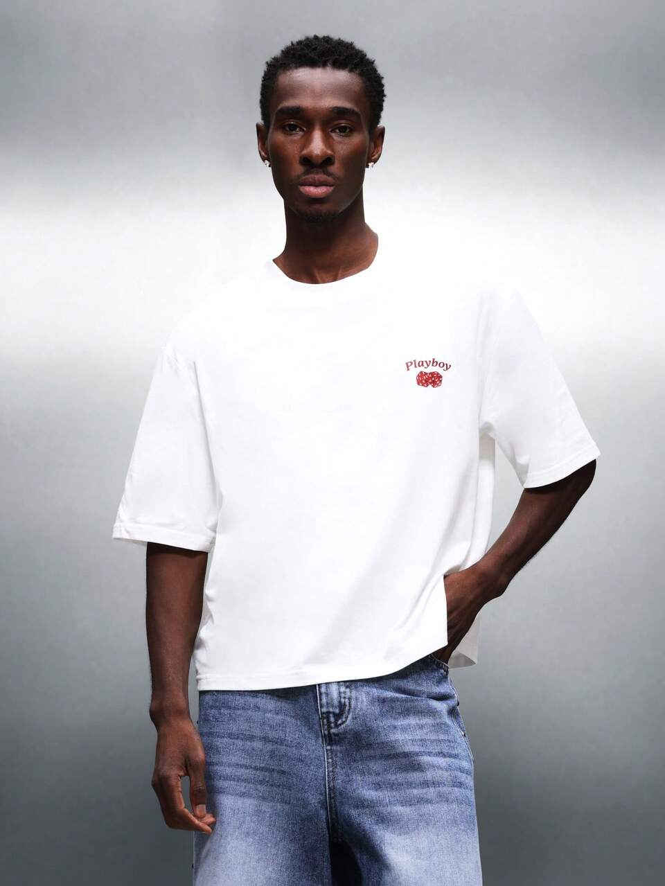 PLAYBOY X SUMWON Lovers Club Oversized Fit Graphic Tee Short Sleeve Crew Neck Cotton Blend Casual Summer Streetwear Print Design