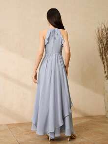 少女派对服装 - 灰色 - 查看 2