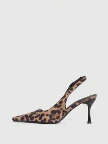 CUCCOO SZL 豹纹尖头时尚优雅通勤高跟鞋 - 彩色 - 查看 9