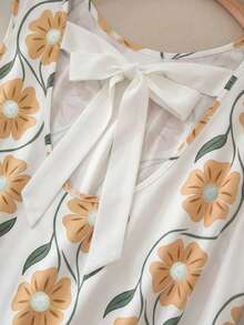 SHEIN Frenchy Đầm không tay in hoa cỡ lớn - Nhiều màu - Xem 4