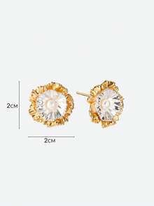 Opalesca Damen Ohrstecker, Outfits, Altes Geld, Perlen, Hochzeit/Braut Accessoires, Fairycore/Fairy, Perle, Herbst/Winter, für Mutter/Frauen/Mädchen, Elegant, Premium