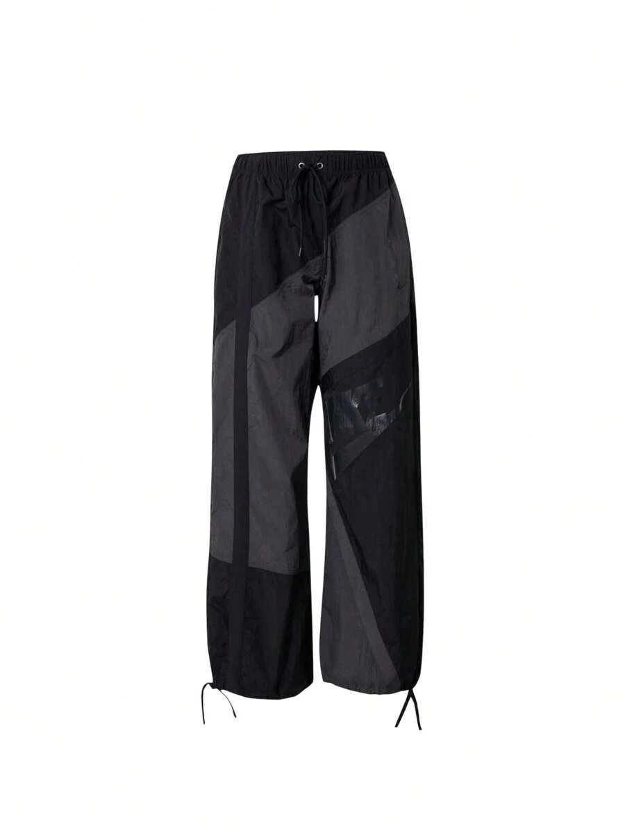 Nike Sportswear Women's Mid-Rise Loose Open-Hem Pants - Anthracite/Black/Black/Black - View 1