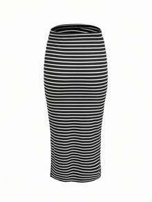 SHEIN 可调节腰围孕妇铅笔裙 - 彩色 - 查看 9