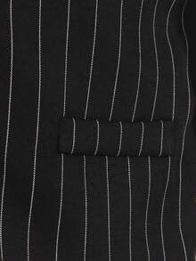 SHEIN 青少年男童绅士两件套：马甲+长裤，不含领带和配饰，适合生日派对、庆典、婚礼、洗礼、周年纪念、返校等正式场合。 - 黑色 - 查看 4