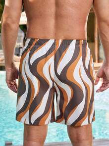 Manfinity VDAYZ Men's Casual Printed Beach Shorts - Multicolor - View 6