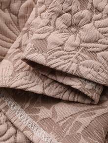 DAZY 春夏优雅二合一粉色长袖衬衫，适合办公室、通勤、婚礼、休闲场合 - 白色 - 查看 9