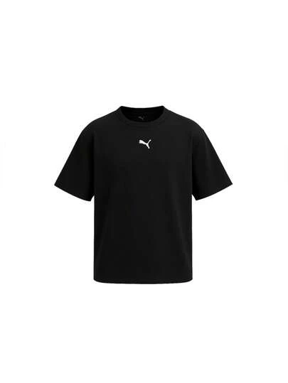 Puma Essentials Boxy Girls T-Shirt Black