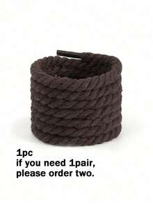 1 pieza Cordones de zapato gruesos de cuerda para zapatillas anchas y gruesas, cuerdas de repuesto para zapatillas, cordones de cuerda, cordones de pan - Multicolor - Ver 24