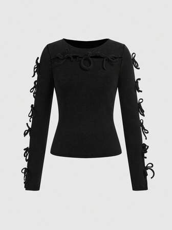 Grunge Punk Vintage Distressed Snowflake Wash Hollow Out Fitted T-Shirt