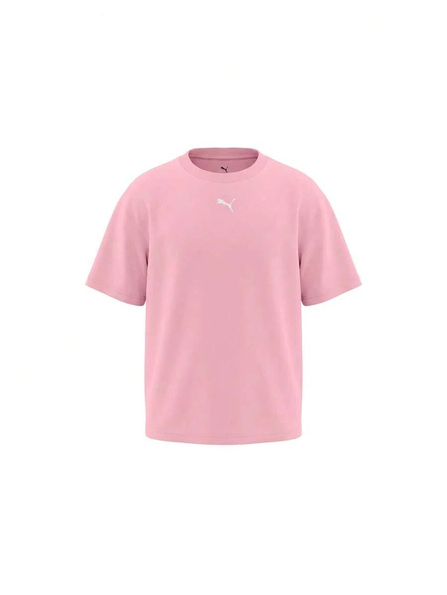 Puma Essentials Boxy Girls T-Shirt Pink - Pink - View 1