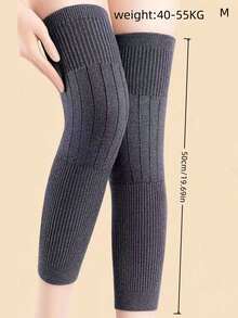 1 Pair Extra Long Knee Warmers, Cold-Proof Leg Warmers For Men And Women, Elderly Arthritis And Cold Legs Protection In Autumn/Winter - Multicolor - View 7