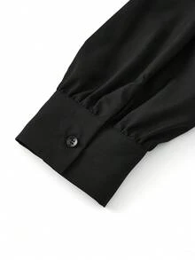 GlowEve CURVE Bộ đồ nữ cỡ lớn gồm áo tay dài và quần ống đứng in họa tiết hoa, kiểu dáng thời trang và thanh lịch, thích hợp cho các bữa tiệc. - Màu xanh lá cây đậm - Xem 5