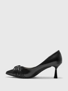 CUCCOO BIZCHIC 新款时尚尖头优雅高跟女鞋 - 咖啡棕 - 查看 10