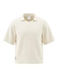 Puma Class Relaxed Pinnacle Women Polo T-Shirt Beige - Beige - Voir 1