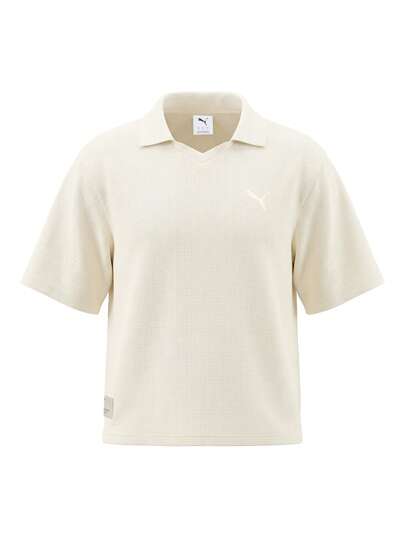 Puma Class Relaxed Pinnacle Women Polo T-Shirt Beige