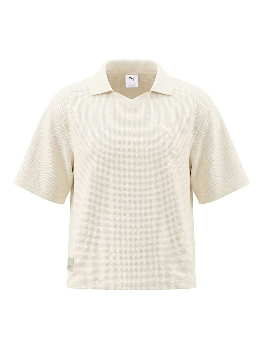 Puma Class Relaxed Pinnacle Women Polo T-Shirt Beige - Beige - Voir 1
