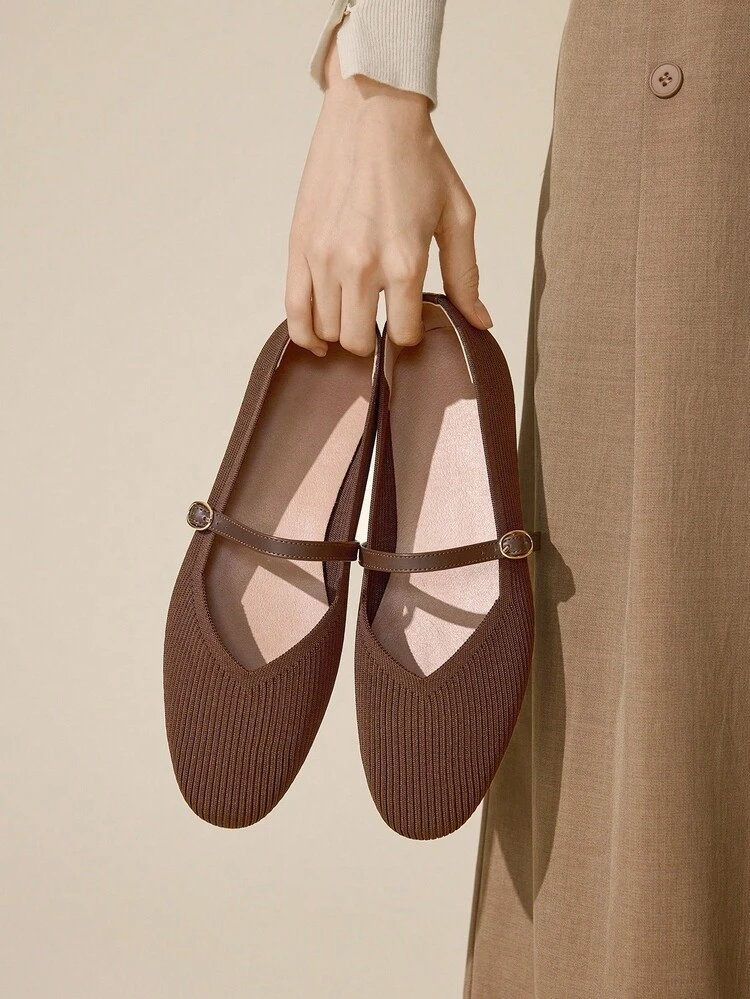 CUCCOO BASICS Women Casual Versatile Commute Simple Daily Buckle Flats Valentine's Day