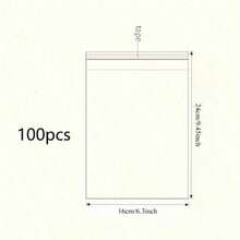 100个透明自封塑料袋，OPP包装袋，可重复密封，非常适合包装衣物、艺术品、礼品、珠宝、装饰包装、卡片，防尘防潮，圣诞节适用。 - 無色 - 查看 13
