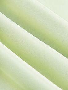 lacRébo Light Sage Satin Mini Skirt With Lace Trims And Front Bow Detail Cute Spring Valentines Day Mint Green Spring Summer Dress French Style Clothes - Green - View 10