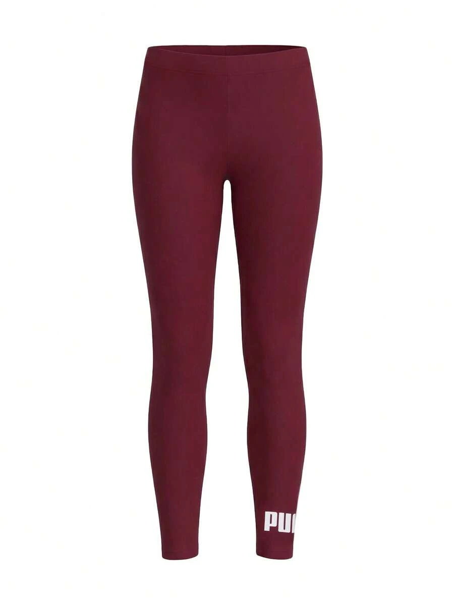 Puma Essentials Small No. 1 Logo Women Leggings Ruby Shimmer - Burgundy - View 1