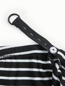 SHEIN 可调节腰围孕妇铅笔裙 - 彩色 - 查看 5