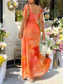 GalTyme 大码夏季细肩带休闲连衣裙 - 彩色 - 查看 2