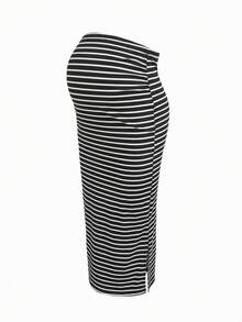 SHEIN 可调节腰围孕妇铅笔裙 - 彩色 - 查看 11