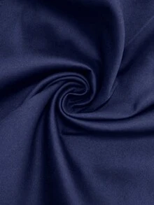 GlowEve CURVE Women's Navy Blue Summer Elegant Formal Dress,Large-Sized Woven French Style Sleeveless Collared Dress With Button Front,Casual Vacation Preppy Dress - Blue - View 4