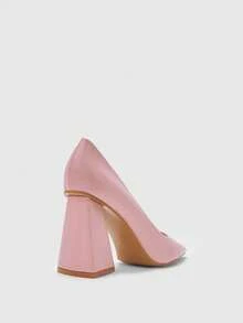 CUCCOO BIZCHIC New Pointed Toe Low Vamp Sexy Elegant High Heels For Women Spring Shoes Spring Break Easter Valentine's Day - Baby Pink - View 9