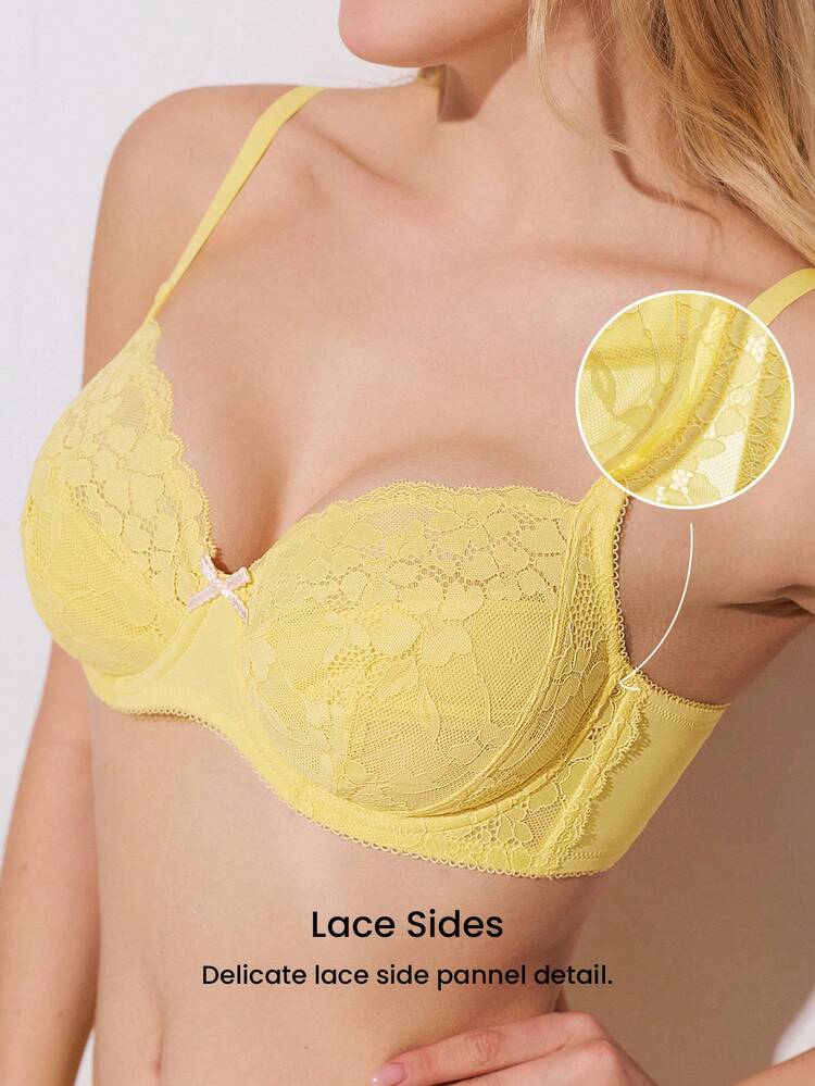 Full Coverage Lace Mesh Bra