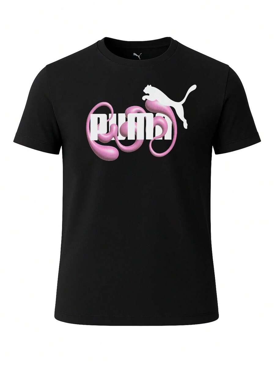 Puma Graphic No. 1 Logo Tee Youth Girls T-Shirt Black - Black - View 1