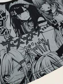 ROMWE Camiseta de tirantes con estampado de chica anime kawaii para mujer - Multicolor - Ver 4