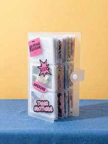 Joivida Photo Album 84 Pockets | Heavy-Duty Plastic Scrapbook Organizer | Portable Memory Book For Travel Souvenirs, Tickets, Postcards | Gift & Home Office Organization,