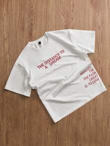 TOKVUE Herren einfaches T-Shirt, 3D Stempel Muster Design, Herren elastisches einfarbiges Streetstyle Sommer Sport T-Shirt, Herren Sportbekleidung, Herren Sommer T-Shirt - Weiss - Übersicht 3