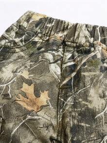SHEIN Baby Boy All-Over Print Elastic Waist Casual Cargo Jeans - Multicolor - View 4