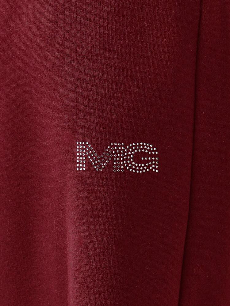 MISSGUIDED 캐주얼한 편안함을 위한 넓은 다리 드로스트링 조거, 탄성 허리 밴드 및 측면 포켓 포함