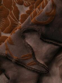 DAZY Women's Elegant 2 In 1 Splice Off-Shoulder Long Sleeve T-Shirt, Suitable For Spring & Summer, Party & Date - Purple - View 3