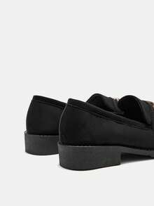 CUCCOO CURVES Women Wide Fit Flats Valentine's Day - Quiet Night Black - View 9