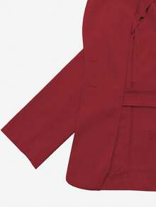 Elenzga بدلة نسائية أنيقة مع طوق واسع، أكمام طويلة، زخرفة باللؤلؤ، ملابس علوية ذو حافة مستقيمة وبنطال ذو ساق مستقيمة