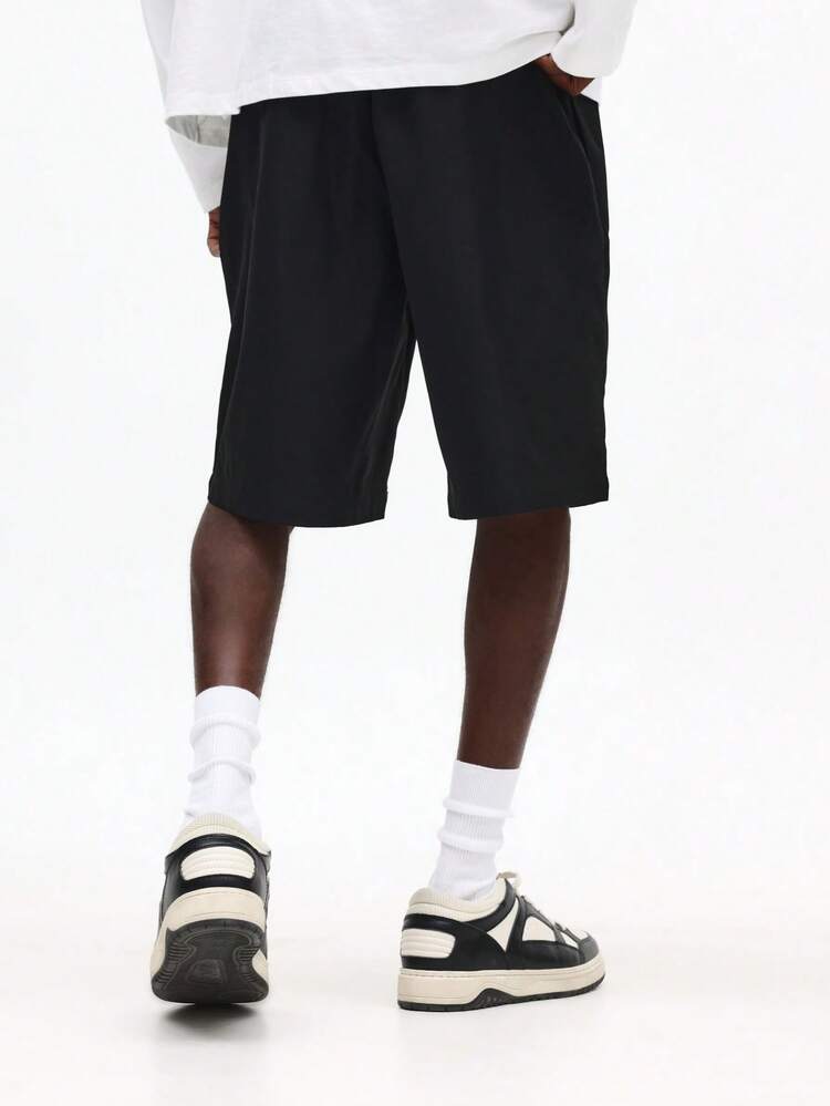 Tailored Bermuda Shorts With Drawstring