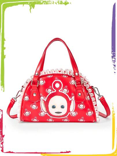 Teletubbies X ROMWE Cute Cartoon PU Crossbody Shoulder Handbag