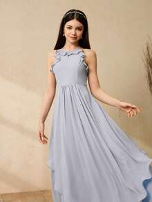 少女派对服装 - 灰色 - 查看 5