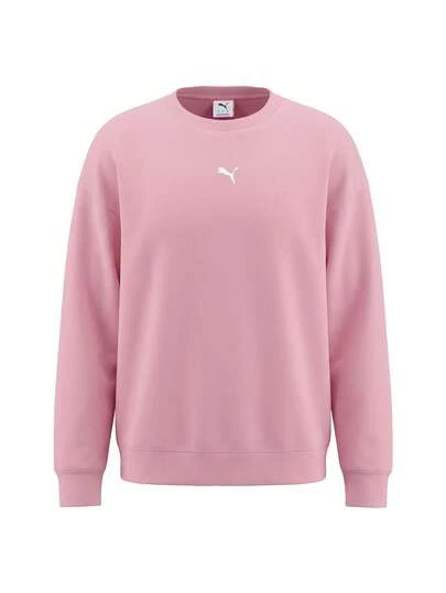 Puma Essentials Oversized Women's Crew Sweatshirt Pink