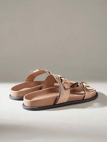 Solecia 女士平底凉鞋 - 卡其色 - 查看 4