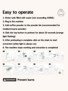 Teckwe 1 Piece Mini Compact Semi Automatic American Coffee Maker Small One Touch Operation Multicolor Optional US EU Plug Available Fast Brewing Rich Flavor Durable Lightweight Space Saving Easy To Clean Sleek Design Home Office Desktop Coffee Machine Gift For Christmas Holiday Coffee Lovers Professionals Daily Use Morning Brew Camping Travel Coffee Making Essentials Household Espresso Maker Tool - US standard - View 5