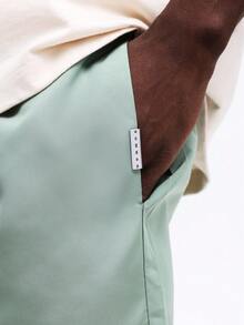 Quần short nam SUMWON kiểu dáng thường ngày, có dây rút, in chữ, dáng rộng thoải mái, cạp chun, thích hợp mặc hàng ngày, ở nhà hoặc đi nghỉ mát. - màu xanh lá - Xem 6