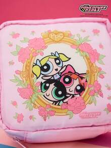 THE POWERPUFF GIRLS X Joivida 卫生巾收纳袋 – 可爱涤纶月经收纳袋，适合女孩和女性 - 粉色 - 查看 4