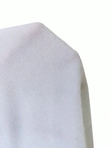 SHEIN BamGlam Đầm ôm sát gợi cảm thời trang cổ yếm màu trơn dành cho nữ, cổ chữ V sâu, đính kim loại. - trắng - Xem 5