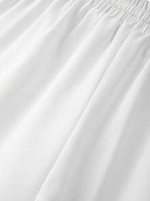 GlowEve Elegant Casual Beach Vacation White Loose Contrast Lace Hollow Out Women Shorts - White - View 6